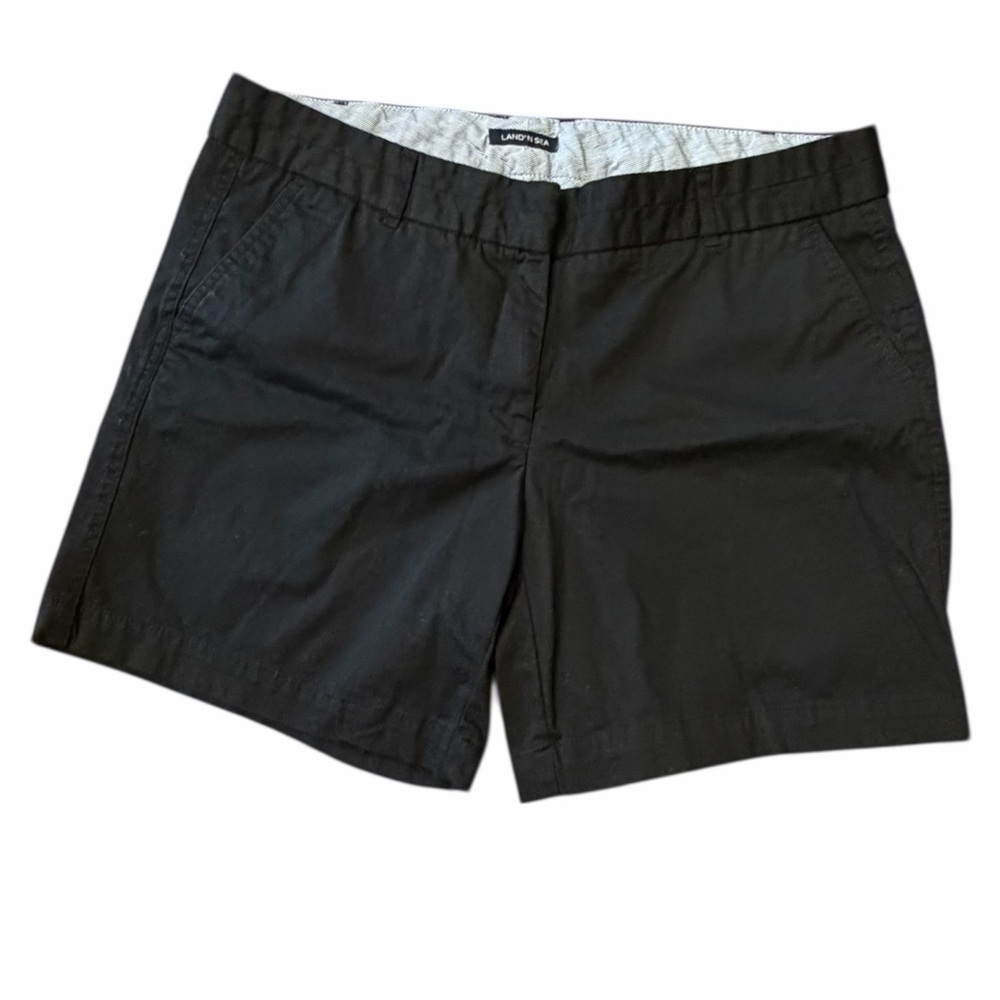 Lands' End Women's Classic Black Shorts Size 12